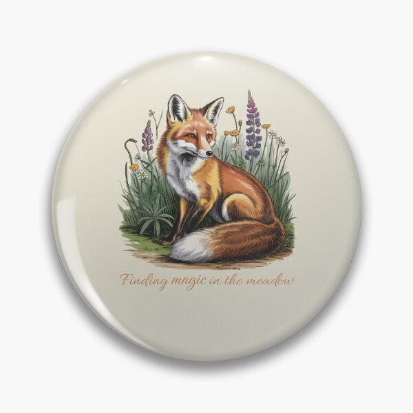 Item preview, Finding Magic In The Meadow Vintage Fox Floral Illustration designed and sold by AlexandraSand.