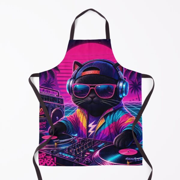 Item preview, Drop the Bass: 80s Synthwave Mix designed and sold by CataosMeow.
