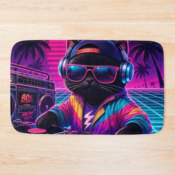 Item preview, Drop the Bass: 80s Synthwave Mix designed and sold by CataosMeow.