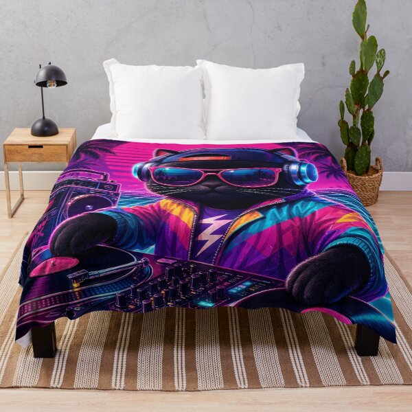Item preview, Drop the Bass: 80s Synthwave Mix designed and sold by CataosMeow.