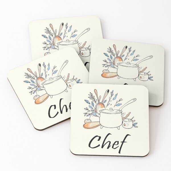 Item preview, Rustic Kitchen Chef Illustration designed and sold by MoxisWatercolor.