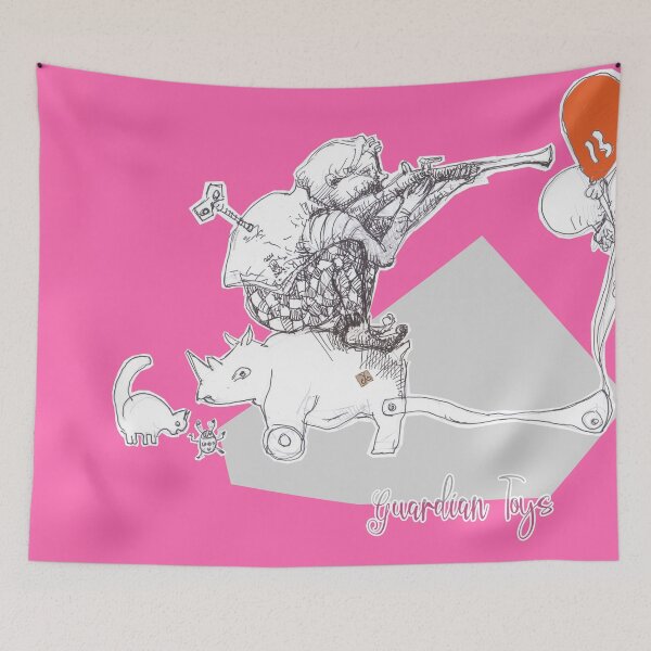 Item preview, Guardian Toys - Harlequin, Rhinoceros, Cat, Ladybug  (Drawing by ACCI) designed and sold by VanyssaGraphics.
