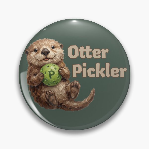 Item preview, The Otter Pickler Whimsical Pickleball Animal designed and sold by Englandbear.