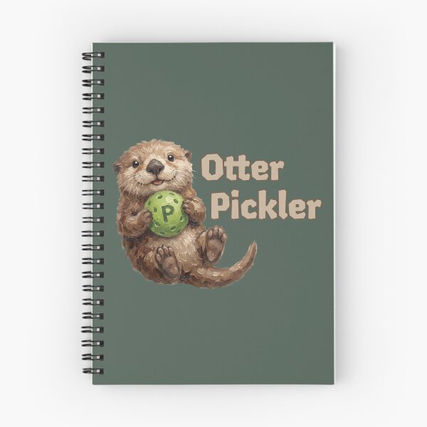 Item preview, The Otter Pickler Whimsical Pickleball Animal designed and sold by Englandbear.
