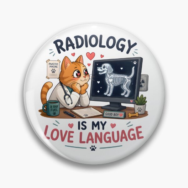 Item preview, Radiology Is My Love Language Cat Design | Funny Veterinary Radiology Humor designed and sold by Bettybee00.