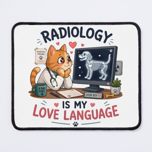 Item preview, Radiology Is My Love Language Cat Design | Funny Veterinary Radiology Humor designed and sold by Bettybee00.