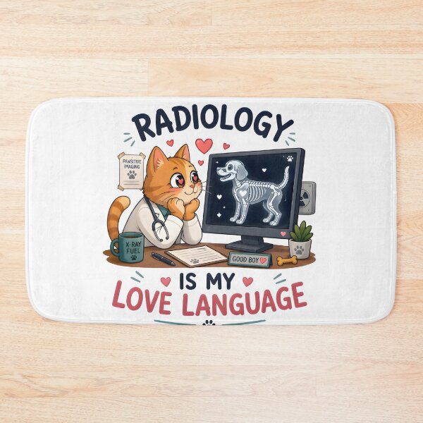 Item preview, Radiology Is My Love Language Cat Design | Funny Veterinary Radiology Humor designed and sold by Bettybee00.