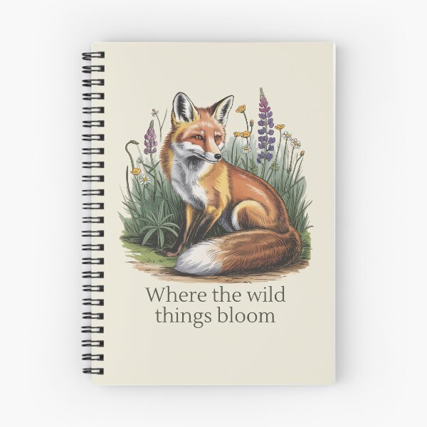 Item preview, Where The Wild Things Bloom Fox Vintage Floral Illustration designed and sold by AlexandraSand.