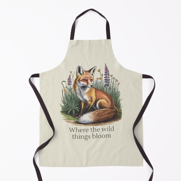 Item preview, Where The Wild Things Bloom Fox Vintage Floral Illustration designed and sold by AlexandraSand.