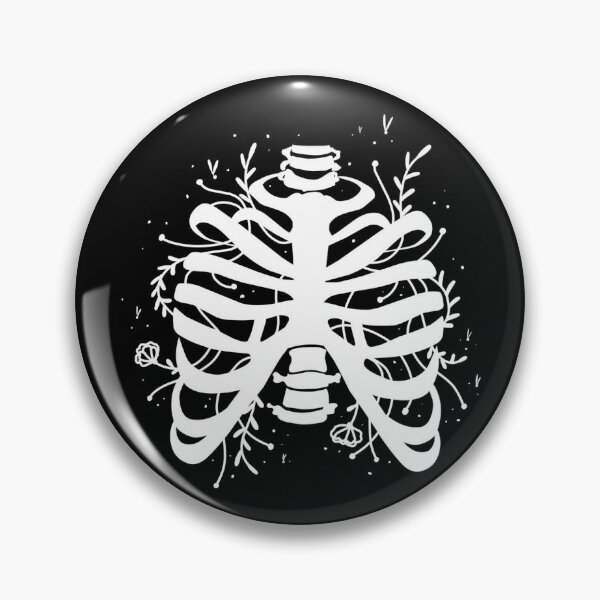 Item preview, Floral Skeleton Rib Cage – Gothic Botanical Anatomy Design designed and sold by SkeletonMood.