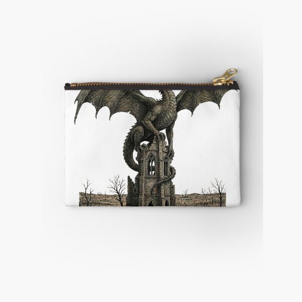 Item preview, Dragon Wasteland No Future — Dark Gothic Victorian Engraving Art designed and sold by Lestari Studio.