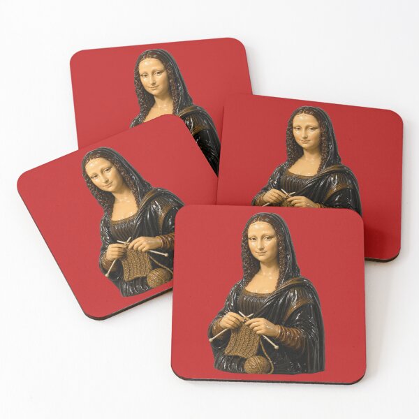 Item preview, Mona Lisa Knitting T-Shirt designed and sold by Unreasonableart.