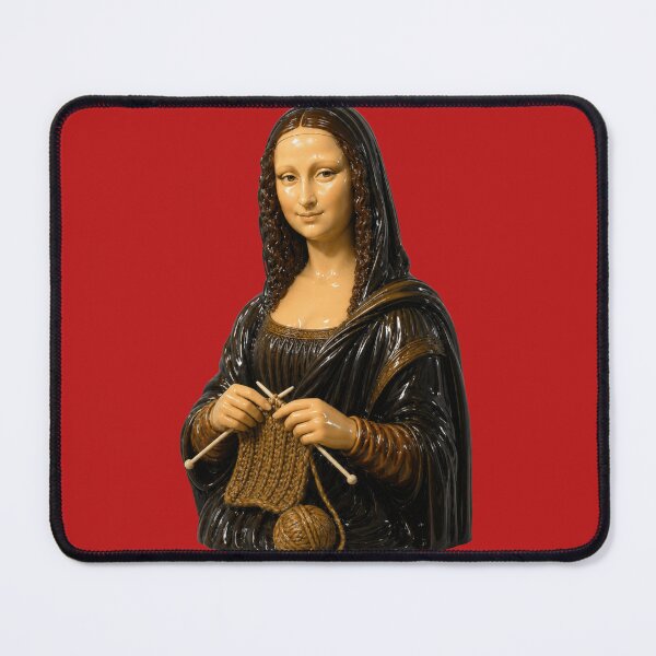Item preview, Mona Lisa Knitting T-Shirt designed and sold by Unreasonableart.