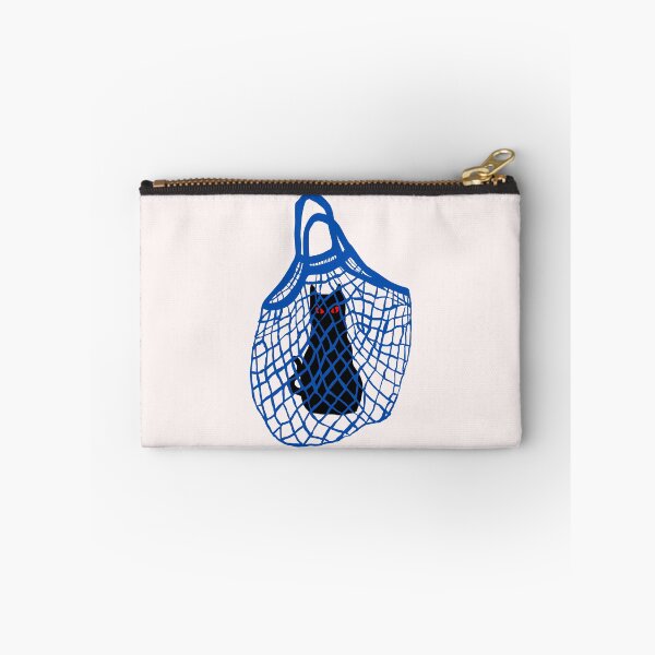 Item preview, Black Cat in a Blue Shopping Basket - Shopping Cat designed and sold by ZERO-MIND.