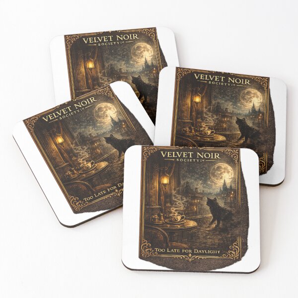 Item preview, Velvet Noir Society – Too Late For Daylight Gothic Cat Noir Artwork designed and sold by DailyTrendFinds.