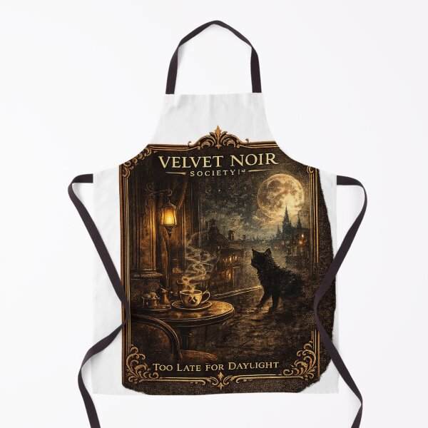 Item preview, Velvet Noir Society – Too Late For Daylight Gothic Cat Noir Artwork designed and sold by DailyTrendFinds.