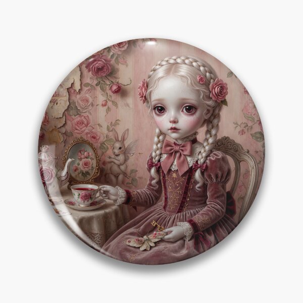 Item preview, The Silence She Holds | Vintage Soft Surrealism, Lowbrow Art, Pale Pink Aesthetic designed and sold by Piagor.