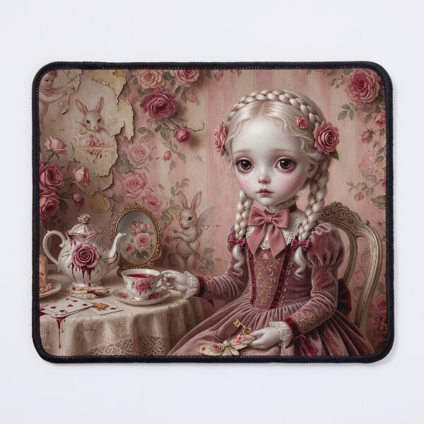 Item preview, The Silence She Holds | Vintage Soft Surrealism, Lowbrow Art, Pale Pink Aesthetic designed and sold by Piagor.