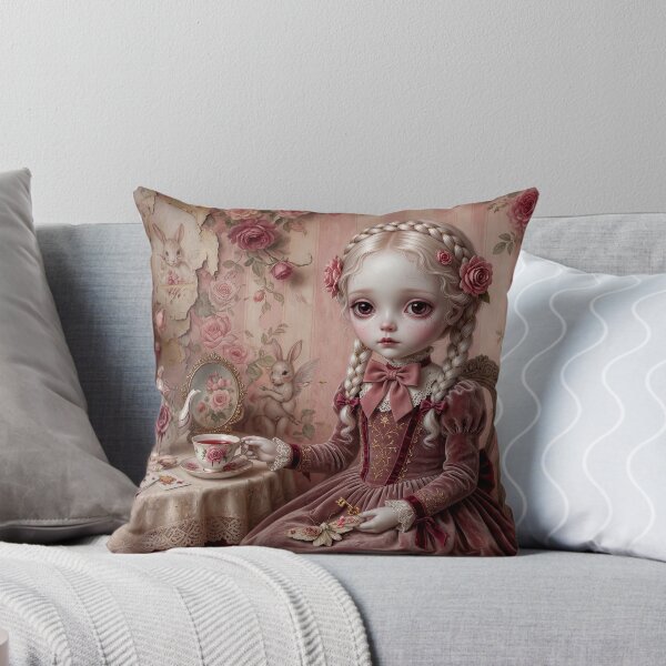 Item preview, The Silence She Holds | Vintage Soft Surrealism, Lowbrow Art, Pale Pink Aesthetic designed and sold by Piagor.
