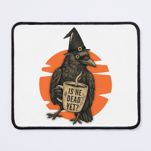 Item preview, Is He Dead Yet Black Crow Protest Political Subtle FDT Resist And Persist designed and sold by MotivaChic.