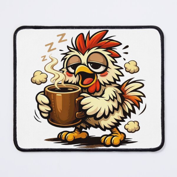 Item preview, Chicken Chaos – Coffee Mode Funny Coffee Lover T‑Shirt designed and sold by MerchlyMike.