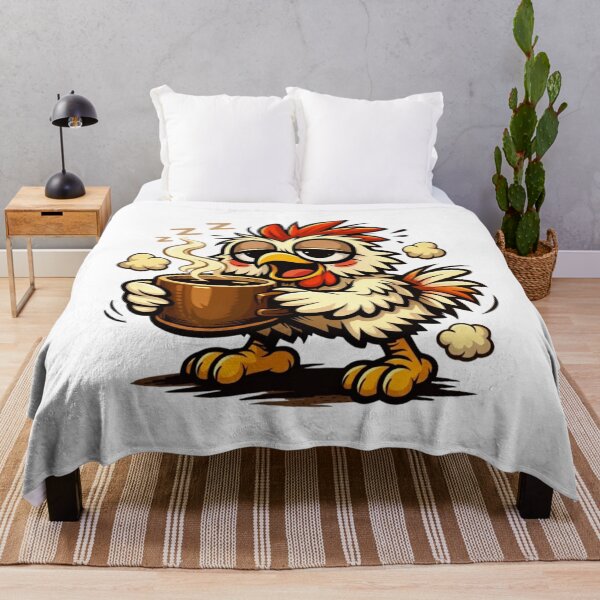 Item preview, Chicken Chaos – Coffee Mode Funny Coffee Lover T‑Shirt designed and sold by MerchlyMike.