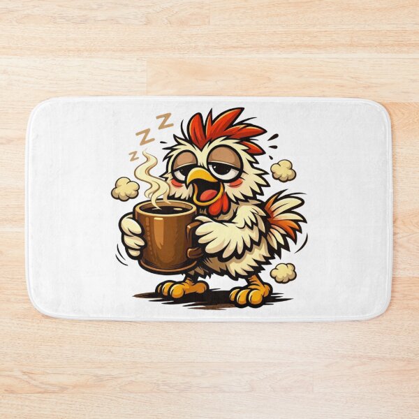 Item preview, Chicken Chaos – Coffee Mode Funny Coffee Lover T‑Shirt designed and sold by MerchlyMike.