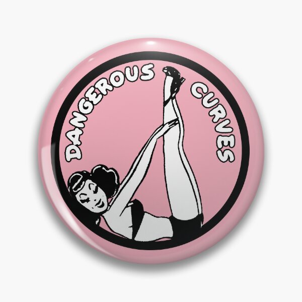 Item preview, Dangerous Curves Rockabilly Hot Rod Vintage Pin Up Rebel Girl Pop Art designed and sold by wmxdesign.