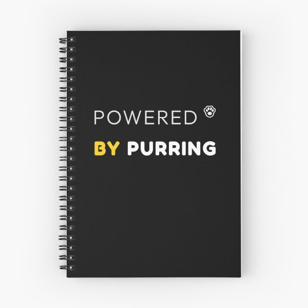Item preview, Powered by Purring Cat Quote Shirt – Minimal Style designed and sold by MyFotodrive.