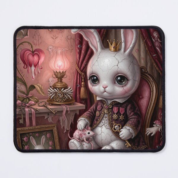Item preview, The Little Rabbit's Secret | Vintage Soft Surrealism, Lowbrow Art, Pale Pink Aesthetic designed and sold by Piagor.