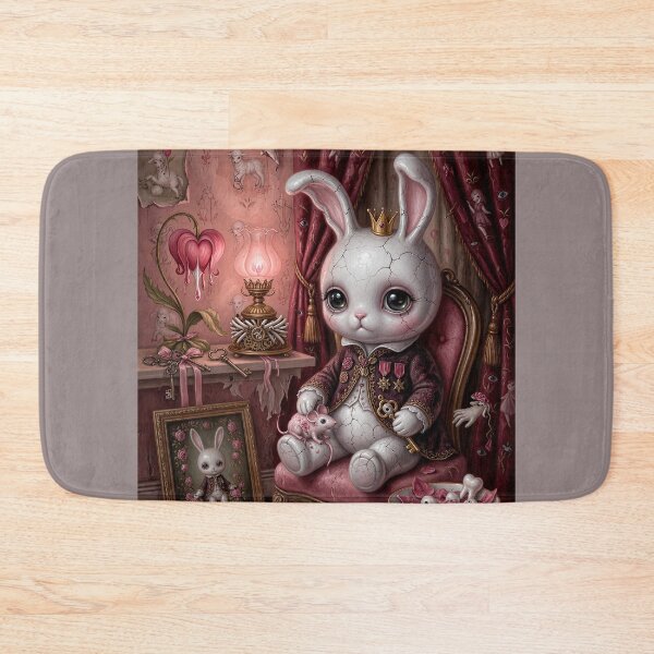 Item preview, The Little Rabbit's Secret | Vintage Soft Surrealism, Lowbrow Art, Pale Pink Aesthetic designed and sold by Piagor.
