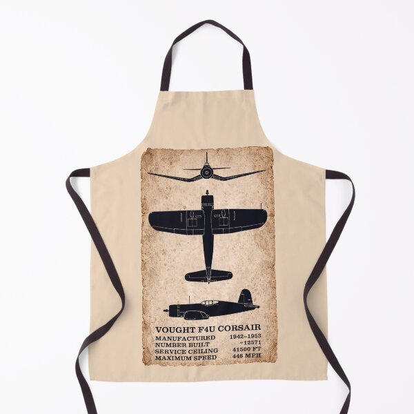 Item preview, Vought F4U Corsair WW2 Fighter Plane Vintage Historic Diagram designed and sold by MilitaryMart.