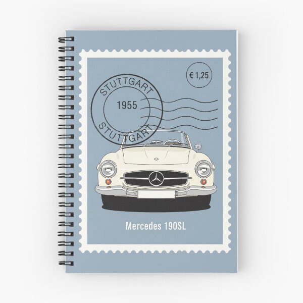 Item preview, Mercedes 190SL Classic Roadster Vintage Postage Stamp Art designed and sold by Motorline44.