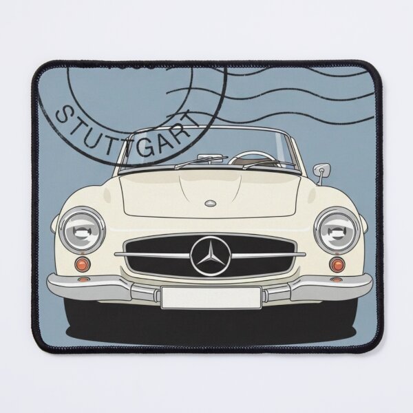 Item preview, Mercedes 190SL Classic Roadster Vintage Postage Stamp Art designed and sold by Motorline44.