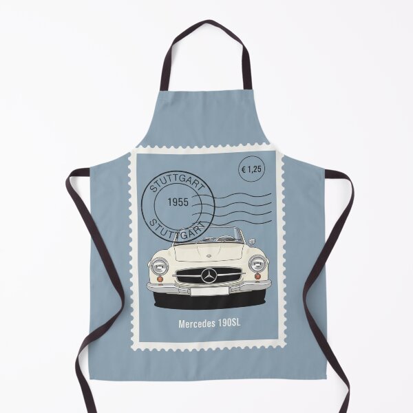 Item preview, Mercedes 190SL Classic Roadster Vintage Postage Stamp Art designed and sold by Motorline44.