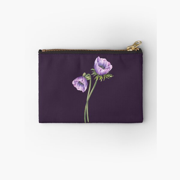 Item preview, Copy of Copy of Watercolor anemone purple flowers bouquet. Hand drawn designed and sold by BartolArt.