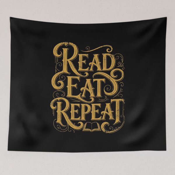 Item preview, Read, Eat, Repeat. Book club, readers, book lovers designed and sold by iclipart.