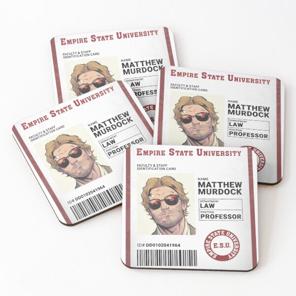 Item preview, Matt Murdock ESU Professor ID Card Daredevil (2026) Fan Art designed and sold by NDrake31.