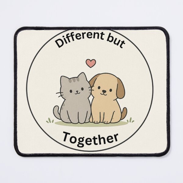 Item preview, Wholesome Cat and Dog Sticker designed and sold by PrintByte.