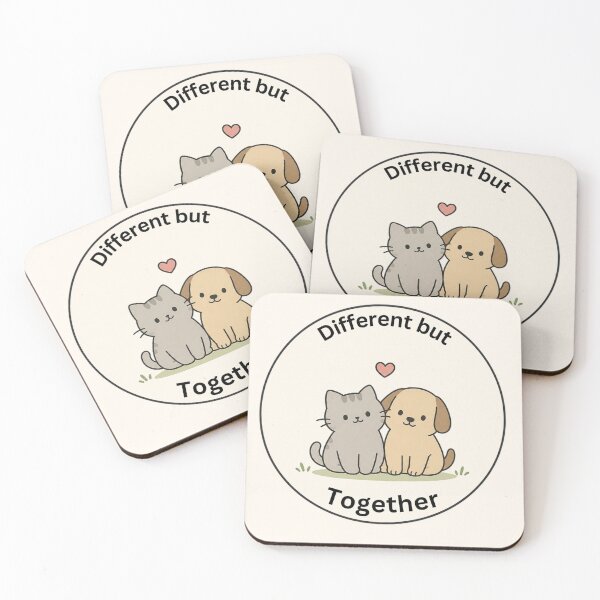 Item preview, Wholesome Cat and Dog Sticker designed and sold by PrintByte.