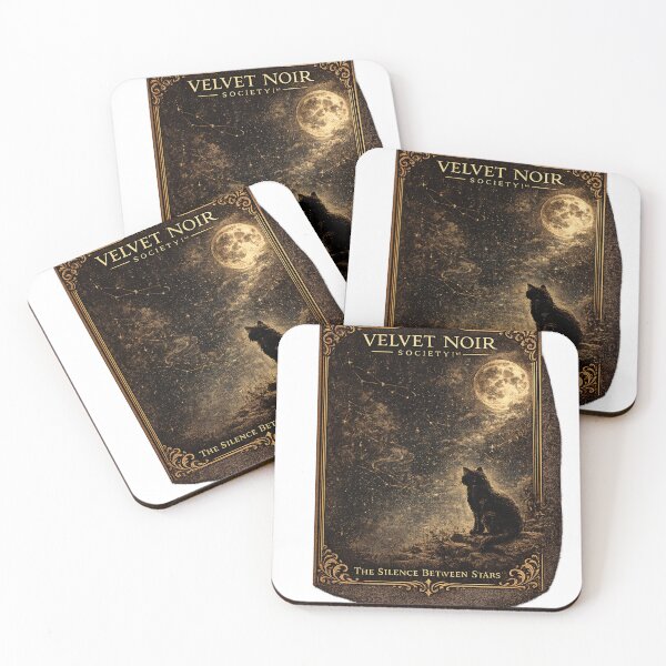 Item preview, Velvet Noir Society – The Silence Between Stars Gothic Moon Cat Art designed and sold by DailyTrendFinds.