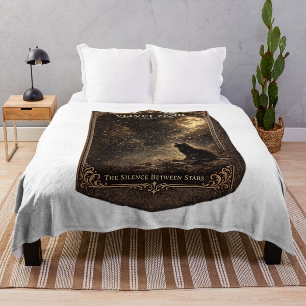 Item preview, Velvet Noir Society – The Silence Between Stars Gothic Moon Cat Art designed and sold by DailyTrendFinds.
