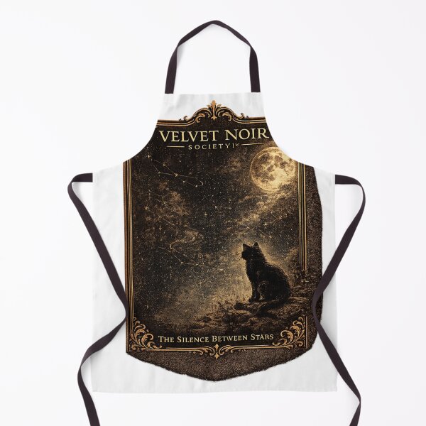 Item preview, Velvet Noir Society – The Silence Between Stars Gothic Moon Cat Art designed and sold by DailyTrendFinds.