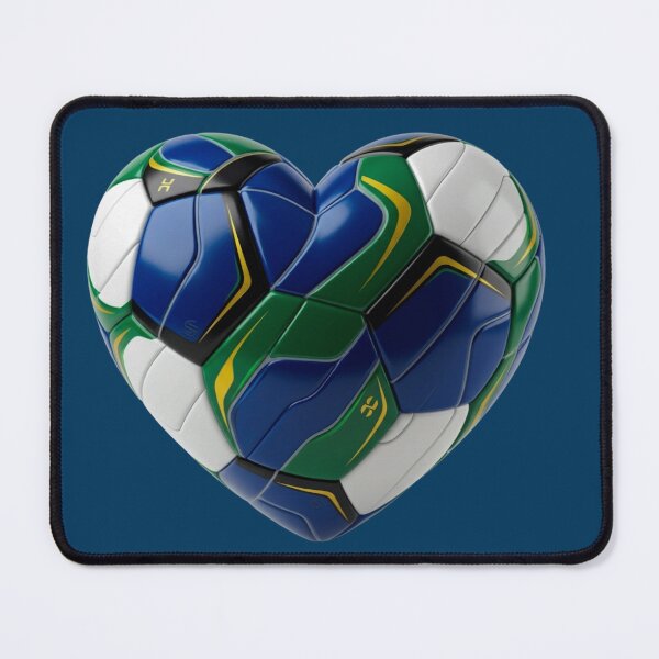 Item preview, Brazilian Football Heart - Samba Soccer Graphic designed and sold by digitalbob60.