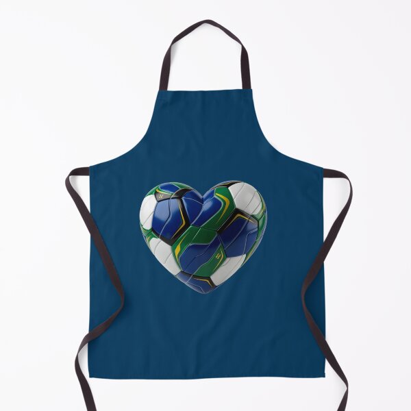 Aperçu de l'œuvre Cœur du football brésilien - Graphique de football Samba créée et vendue par digitalbob60.