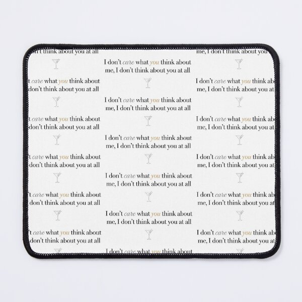 Item preview, I Don't Think About You At All - Elegant Sassy Martini Quote designed and sold by Tokraz-art.