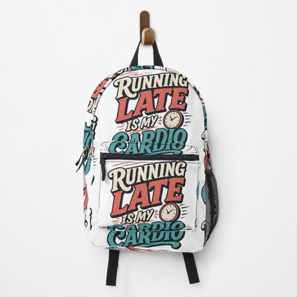 Item preview, Running Late Is My Cardio – Retro Funny Quote Design designed and sold by TommyArt94.