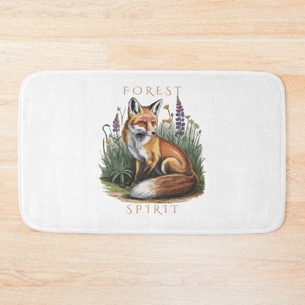 Item preview, Forest Spirit Red Fox Vintage Botanical Folklore Art designed and sold by AlexandraSand.