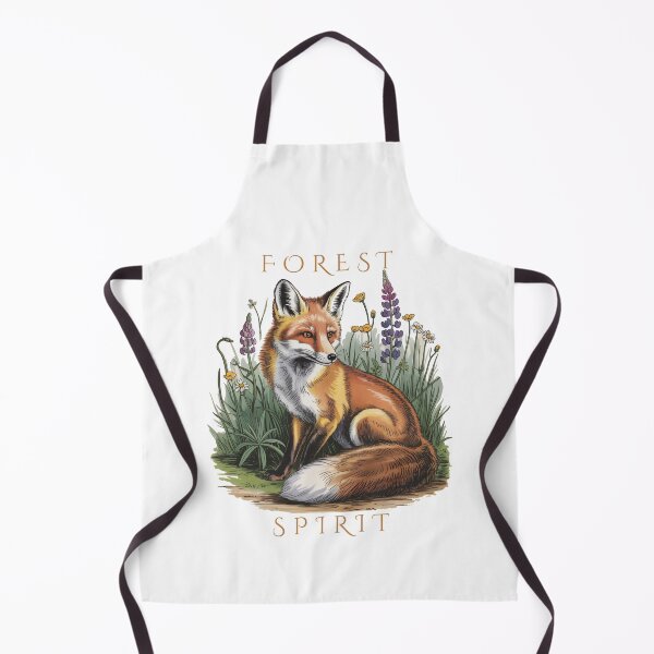 Item preview, Forest Spirit Red Fox Vintage Botanical Folklore Art designed and sold by AlexandraSand.