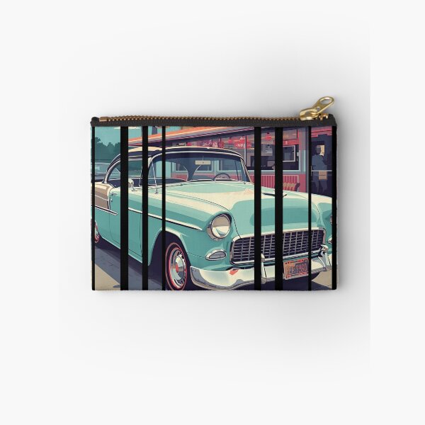 Item preview, Chevy Bel Air 1955, 50s pastel palette, chrome shine, mid-century diner vibe 9 designed and sold by Neon G.